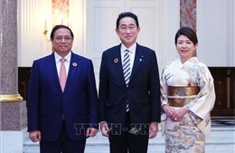 Thủ tướng Phạm Minh Chính và Trưởng đoàn các nước ASEAN dự chiêu đãi của Thủ tướng Nhật Bản