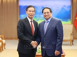 Thủ tướng tiếp Chủ tịch Ủy ban Trung ương Mặt trận Lào xây dựng đất nước