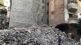 Sập nhà 3 tầng ở Ai Cập, 4 người thiệt mạng