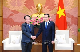Phó Chủ tịch Thường trực Quốc hội Trần Thanh Mẫn tiếp Tổng Thư ký Thượng viện Campuchia