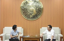 Tổng Giám đốc TTXVN Vũ Việt Trang làm việc với lãnh đạo tỉnh Điện Biên