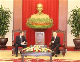 Tổng Bí thư Nguyễn Phú Trọng tiếp Thủ tướng Cộng hòa Belarus Roman Golovchenko