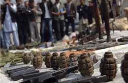 Afghanistan thu giữ nhiều vũ khí và đạn dược tàng trữ trái phép
