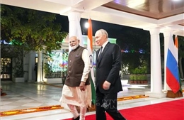 Tổng thống Putin thăm Ấn Độ, đặt trọng tâm vào hợp tác thương mại, quốc phòng và năng lượng 