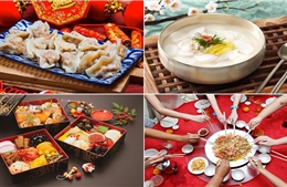 Những món ăn mang lời chúc năm mới trên bàn tiệc Tết Á Đông