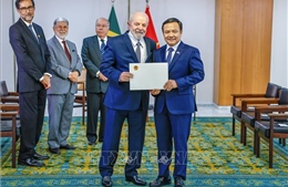  Đại sứ Việt Nam tại Brazil trình Thư ủy nhiệm lên Tổng thống Lula da Silva