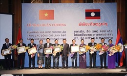 Trao Huân chương Tự do của Lào tặng lãnh đạo MTTQ, Ban Dân vận Trung ương