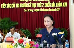 Chủ tịch Quốc hội Nguyễn Thị Kim Ngân tiếp xúc cử tri tại huyện Phong Điền và quận Cái Răng, Cần Thơ