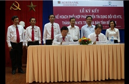 Agribank Bến Tre ký thỏa thuận phát triển tín dụng đối với hợp tác xã