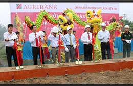 Lễ khởi công xây dựng Trụ sở Agribank Chi nhánh Huyện Chợ Lách