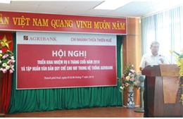 Agribank Thừa Thiên Huế sơ kết hoạt động kinh doanh 6 tháng đầu năm 2019