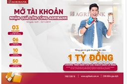 Cơ hội nhận ưu đãi &#39;khủng&#39; khi mở tài khoản và sử dụng dịch vụ của Agribank