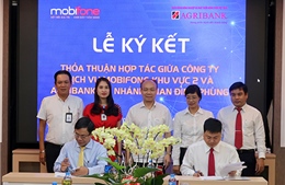 Agribank Chi nhánh Phan Đình Phùng và Mobifone Khu vực 2  hợp tác hướng tới lợi ích thiết thực