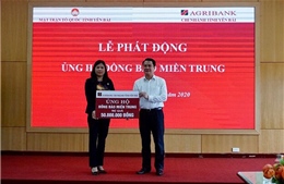 Agribank Chi nhánh Yên Bái quyên góp hơn 100 triệu đồng ủng hộ đồng bào miền Trung