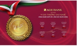 Agribank đạt 9 Giải thưởng Sao Khuê