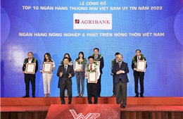  Agribank trong Top 10 Ngân hàng uy tín nhất Việt Nam 2022