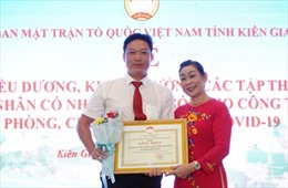 UBMTTQ Việt Nam tỉnh Kiên Giang tặng Bằng khen cho Agribank Kiên Giang II 
