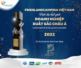 FrieslandCampina Việt Nam tiếp tục đạt giải thưởng Doanh nghiệp Xuất sắc Châu Á  2022