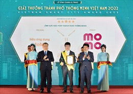 MoMo được vinh danh tại Giải thưởng Thành phố thông minh Việt Nam 2022