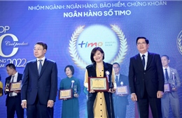 Timo được vinh danh trong TOP 100 Sản phẩm - Dịch vụ Tin Dùng Việt Nam 2022