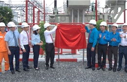  Gắn biển thi đua công trình chào mừng Đại hội Công đoàn Điện lực Việt Nam