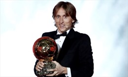 Tiền vệ Luka Modric giành danh hiệu Quả bóng vàng 2018