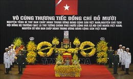 Lễ viếng nguyên Tổng Bí thư Đỗ Mười tại Nhà Tang lễ quốc gia số 5 Trần Thánh Tông, Hà Nội