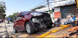 Hai ô tô va chạm trên đường Tam Trinh, một lái xe tử vong
