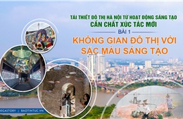 Tái thiết đô thị Hà Nội từ hoạt động sáng tạo, cần chất xúc tác mới - Bài 1: Không gian đô thị với sắc màu sáng tạo