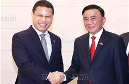 Thường trực Ban Bí thư Trần Cẩm Tú hội kiến Chủ tịch Đảng Hành động Nhân dân Singapore