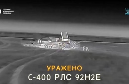 Video UAV Ukraine tấn công hệ thống phòng không tối tân S-400 của Nga tại Crimea