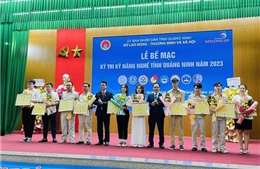Trao giải Kỳ thi kỹ năng nghề - tôn vinh lao động trẻ tỉnh Quảng Ninh