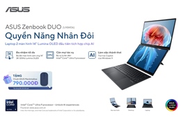 ASUS ra mắt laptop 2 màn hình 14" Lumina OLED đầu tiên tích hợp chip AI tại Việt Nam