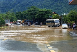 Mưa to gây ảnh hưởng giao thông tại nhiều tuyến quốc lộ Sơn La