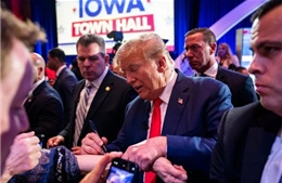 CNN dự báo cựu Tổng thống Trump chắc thắng trong bầu cử sơ bộ bang Iowa
