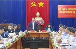 Đoàn công tác của Chính phủ làm việc với tỉnh Kon Tum