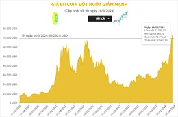 Giá Bitcoin đột ngột giảm mạnh