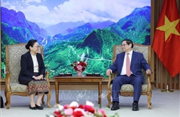 Thủ tướng Phạm Minh Chính tiếp Đại sứ Lào tại Việt Nam