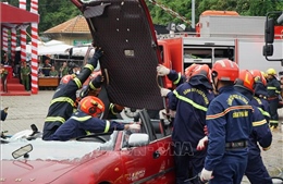 Ba nước Đông Dương diễn tập chung phương án chữa cháy, cứu hộ, cứu nạn
