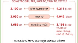 Công tác phòng, chống tham nhũng, tiêu cực tiếp tục được đẩy mạnh, quyết liệt