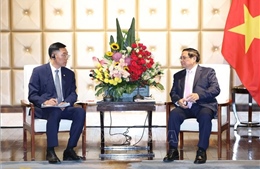 Thủ tướng Phạm Minh Chính tiếp lãnh đạo một số doanh nghiệp hàng đầu Trung Quốc 