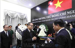 Xúc động và trang nghiêm lễ viếng Tổng Bí thư Nguyễn Phú Trọng tại Campuchia