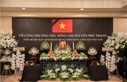 Lễ viếng và mở sổ tang Tổng Bí thư Nguyễn Phú Trọng tại Nhật Bản