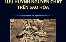 Tìm thấy lưu huỳnh nguyên chất trên Sao Hỏa