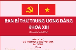 Các đồng chí trong Ban Bí thư Trung ương Đảng khóa XIII