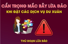 Cẩn trọng mắc bẫy lừa đảo khi đặt các dịch vụ du xuân