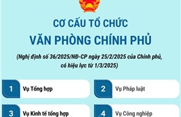 Cơ cấu tổ chức của Văn phòng Chính phủ