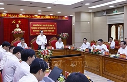 Chủ tịch Quốc hội Trần Thanh Mẫn làm việc với Ban Thường vụ Tỉnh ủy Bình Định