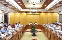 Tổng Bí thư Tô Lâm chủ trì cuộc họp cho ý kiến về tiến độ sắp xếp tổ chức bộ máy và đơn vị hành chính các cấp