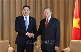Tổng Bí thư Tô Lâm tiếp Tổng Giám đốc Quỹ đầu tư Quốc gia Kazakhstan